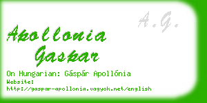 apollonia gaspar business card